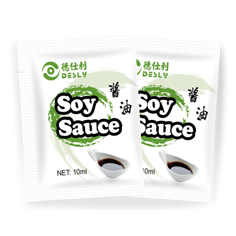 10 m Sachet Desly Soy Sauce Bulk Wholesale OEM with Factory Price