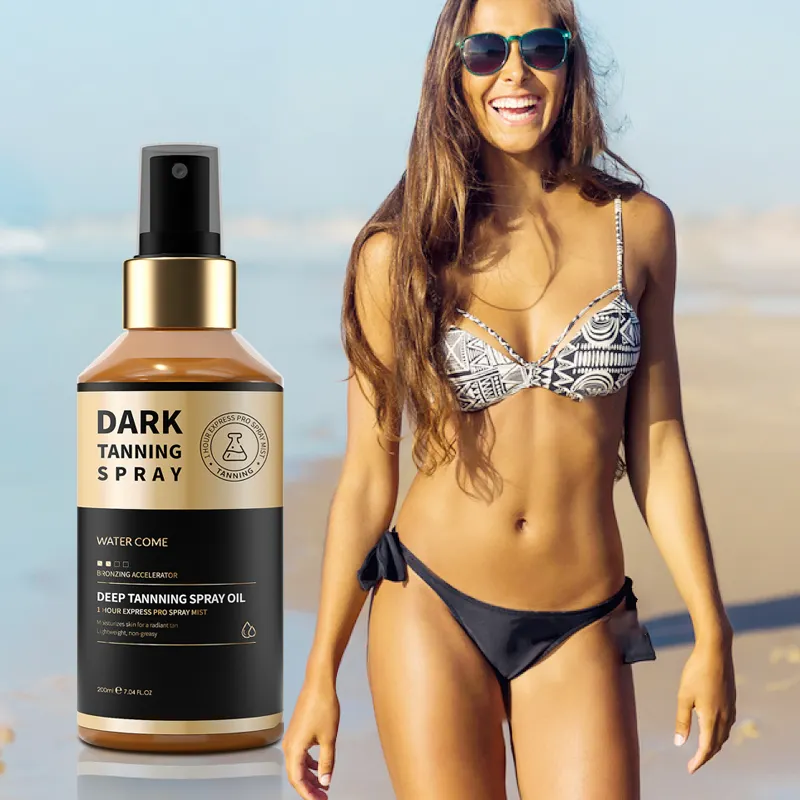 Best Selling Wholesale Sugar Glow Spray Tan Supplies Vegan Tanning Mousse Oil Private Label Tanning Water Liquid Spray