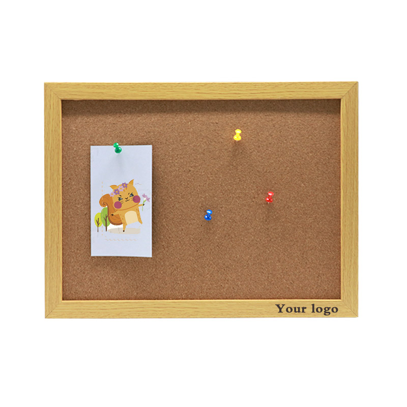 Custom Oak Frame Board Modern Classroom Decoration Bulletin Classroom Cork Board