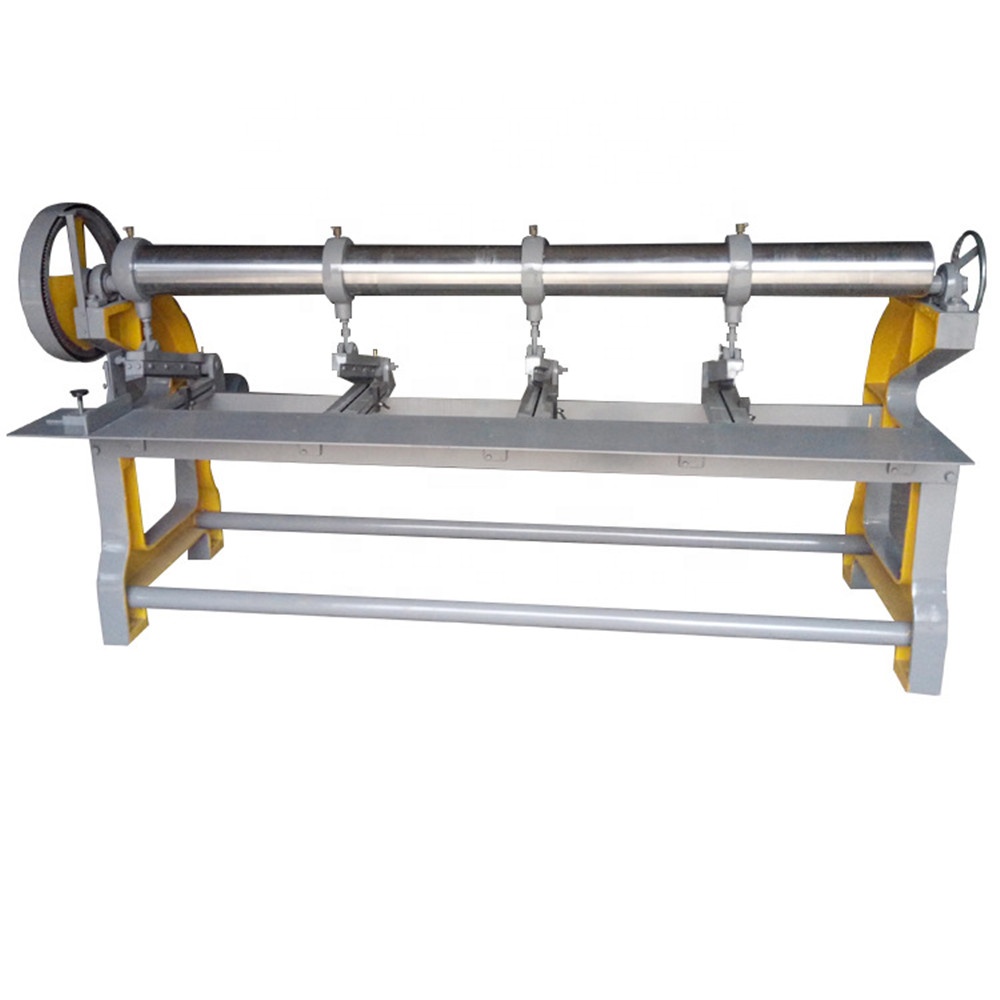 Manual carton four link slotting cutting machine for corrugated