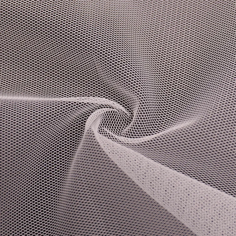 50D Mosquito Netting Hexagonal Hard Polyester Mesh Fabric