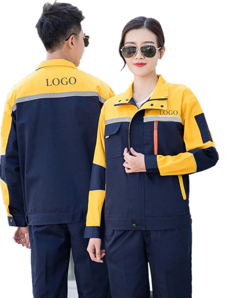 Wholesale Fast Stock Available Safety OEM LOGO Factory Logistics Garage Outfit Uniforms Auto Repair Engineers Worker Uniform