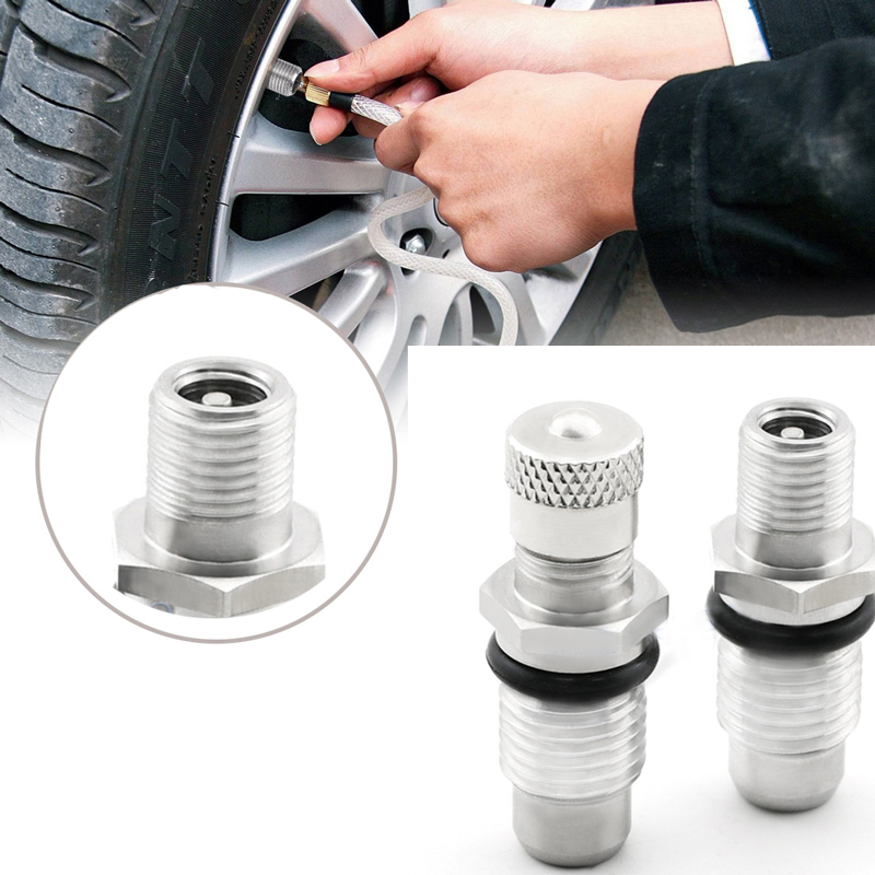 Stainless Steel Tubeless Tire Valve Sturdy And Durable Tire Valve Short Rod For Car Truck Motorcycle Inflation