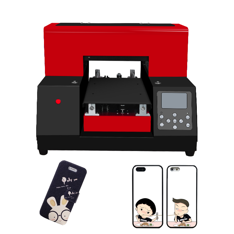 Hot Sell A4 Mini UV Printer-Smallest UV Flatbed Printer Phone Cover Printing UV Printer With RIP Software