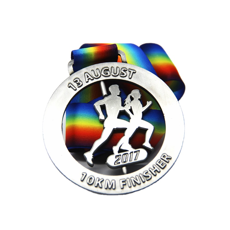 Customized With Ribbon Logo Gold Silver Copper Medals Metal Blank Sports Custom trophies and medals sports