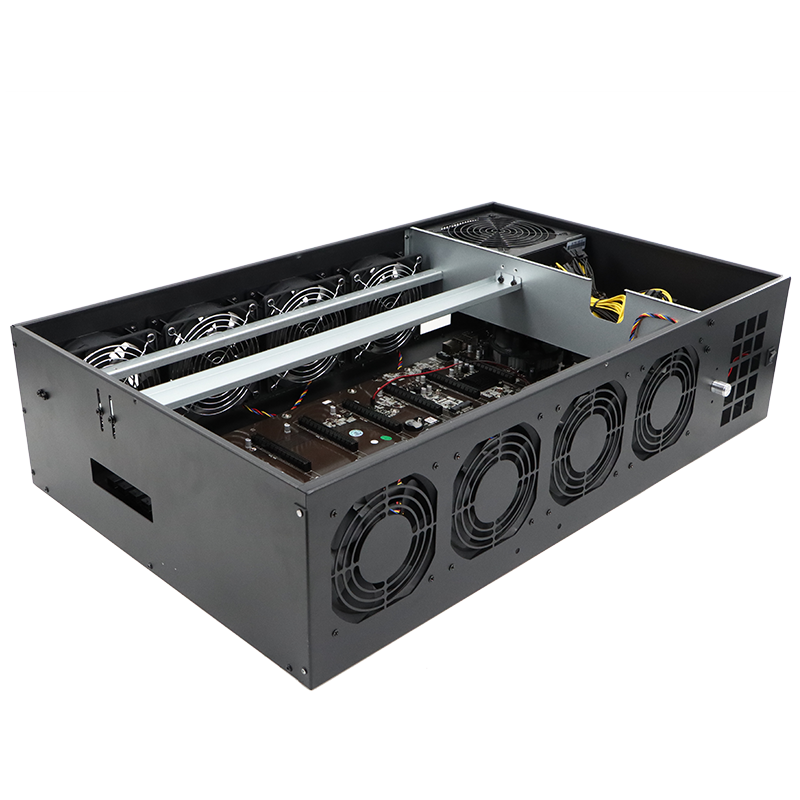 Популярный корпус 75 мм 8GPU B75 корпус для 8 AMD графическая карта gpu rig корпус для сервера используется дома