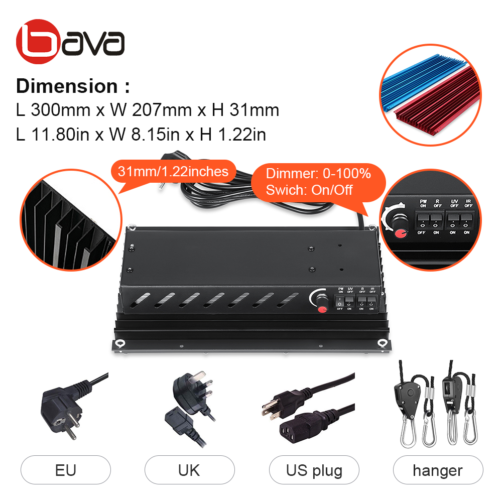 120w bava samsuang 301b 3000k + 5000K 660nm красный 730nm ИК 385nm УФ лампа полного спектра led вертикальной системы сельского хозяйства
