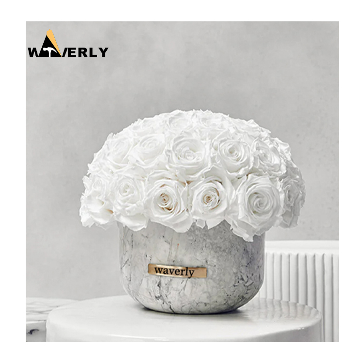 Custom Design Wholesale Modern Style Indoor Home Decoration Natural Stone Vase Hot Sale Hand Carved White Marble Flower Vase