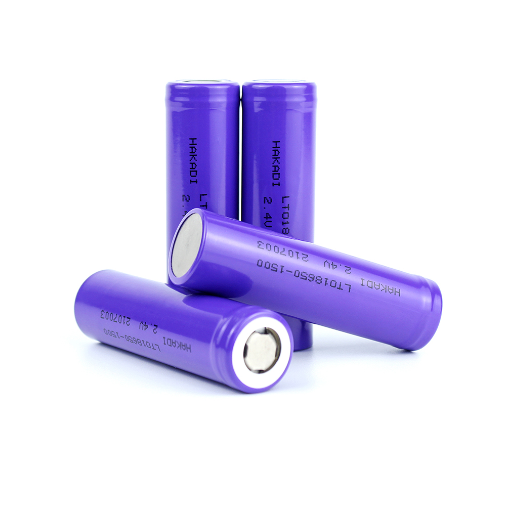 LTO 2.4V 1500mah 18650 Rechargeable Lithium Titanate Battery Cell Great Low Temperature Performance