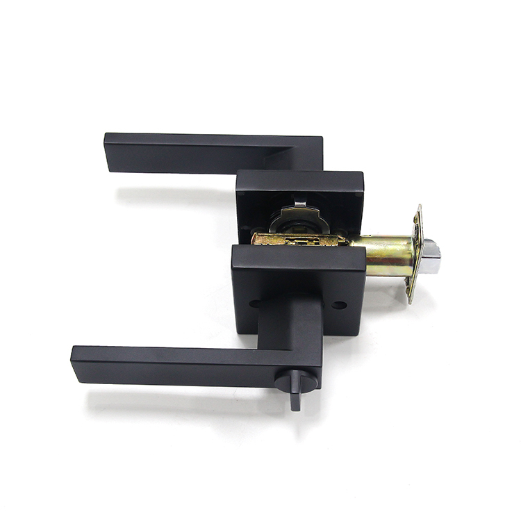 Commercial Grade Door Lever Lock Set - Zinc Alloy Core with Grade 6 Security Cylinder for Hotel/Bedroom