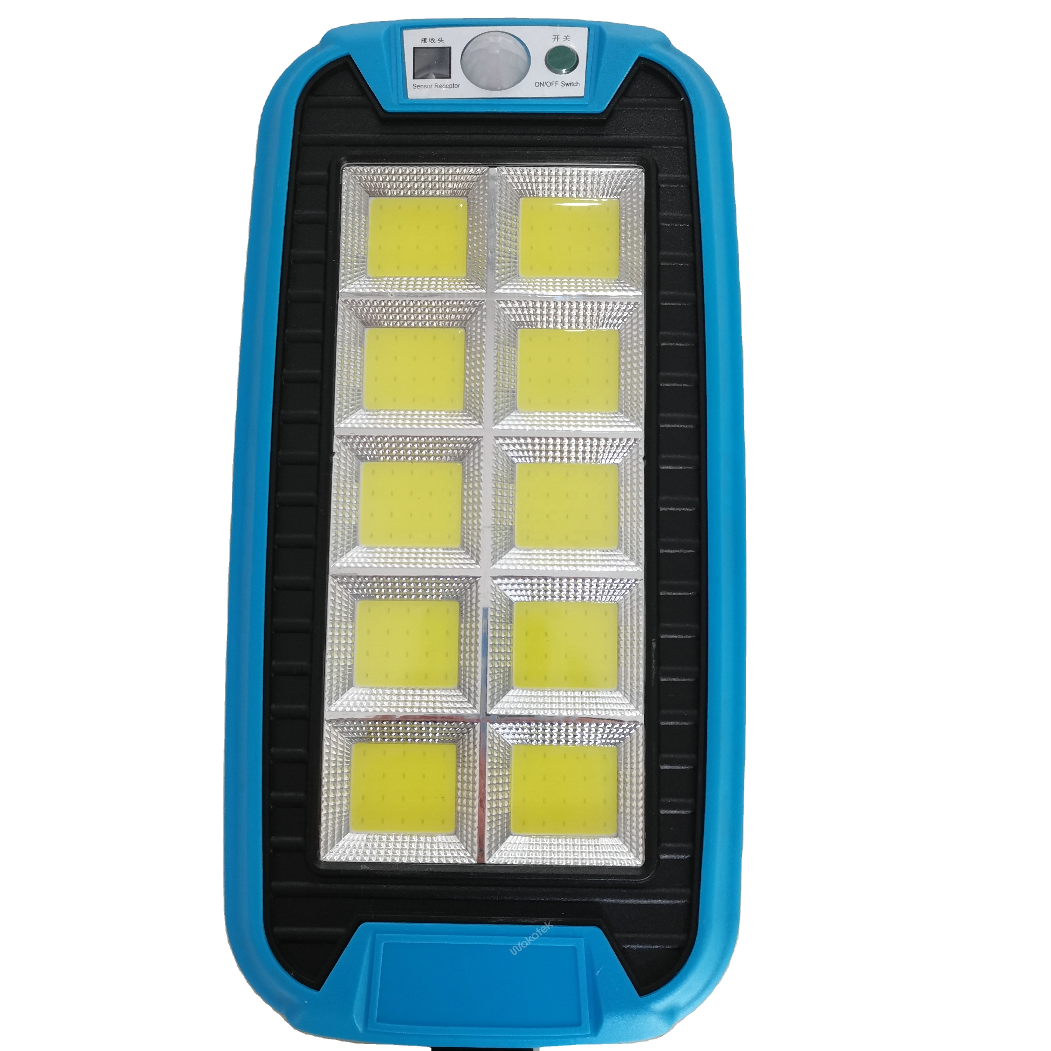 WAKATEK 50W 160LED 240COB NEW Waterproof Solar Street Lights Outdoor COB Lamp With Remote Control Solar Lamp Garden Wall Street