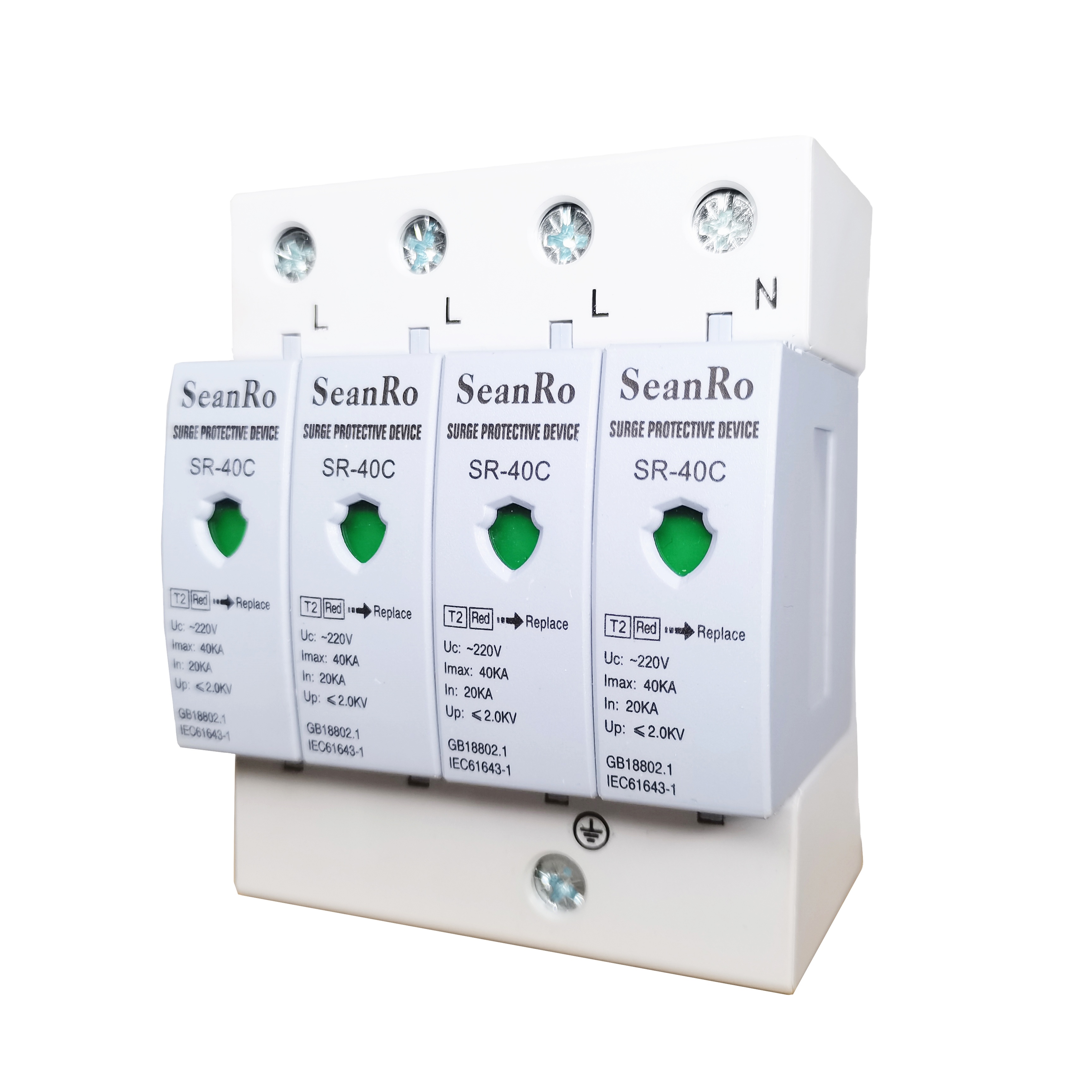 Устройство для защиты от перенапряжения SeanRo din rail SPD AC