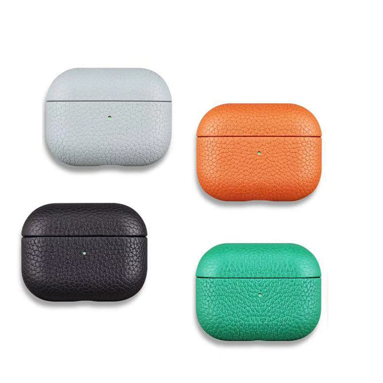 Защитный чехол из натуральной кожи для беспроводных наушников Apple AirPods Pro Air Pod 1 2