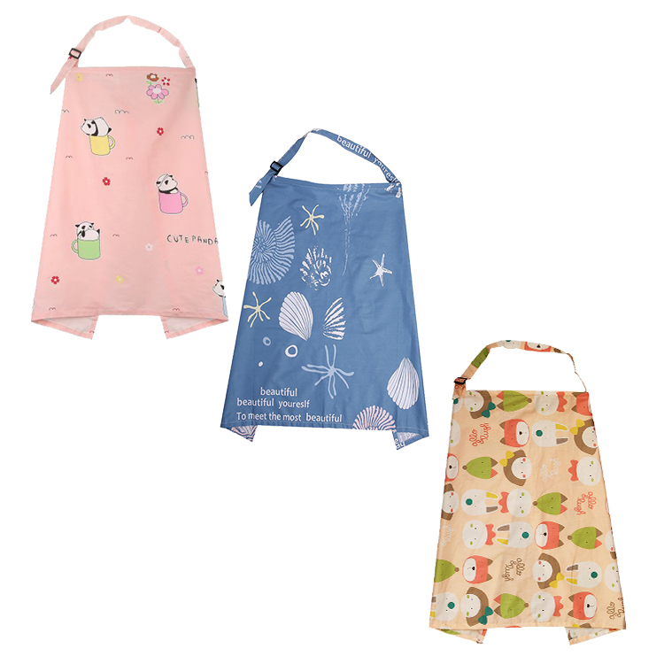 Natucare BSCI sublimation baby stretchy nursing cover for breast feeding