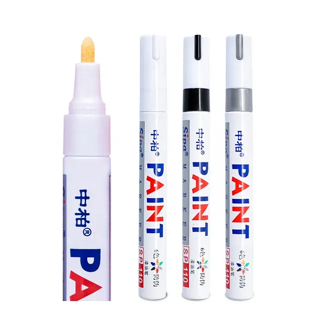 SIPA SP110 Paint Pen Quick Dry Waterproof Sunscreen UV Resistant High Temperature Alcohol Resistant Plastic Paint Marker