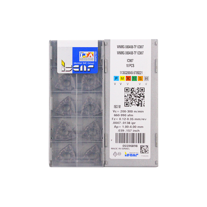 WNMG080408-TF IC907 100% оригинальная карбидная вставка ISCAR лучшего качества 10 шт./лот Лидер продаж