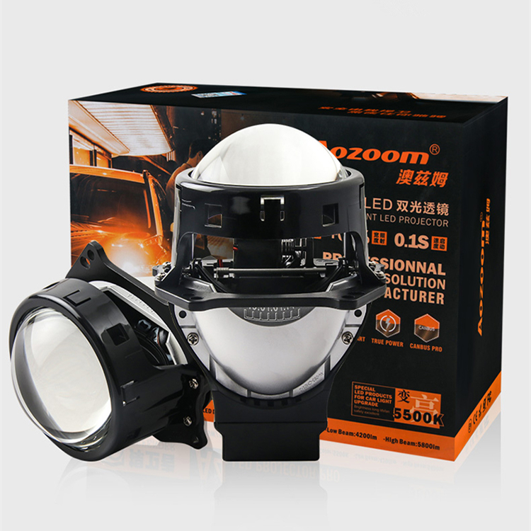 CQL kvisuauto Aozoom автоматическая система освещения 12V 35W 5500K A4 3 дюймов BI-LED линзы прожекторного типа
