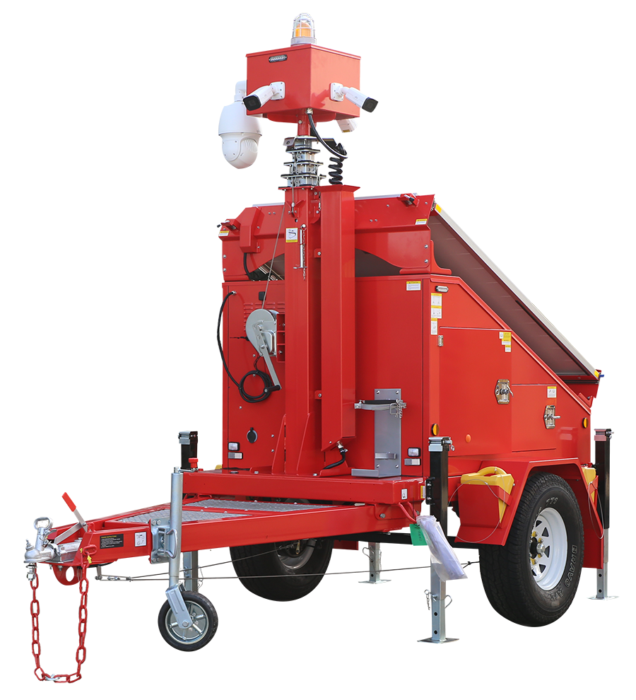 2024 New Generation Solar Powered CCTV Security Camera System Trailer