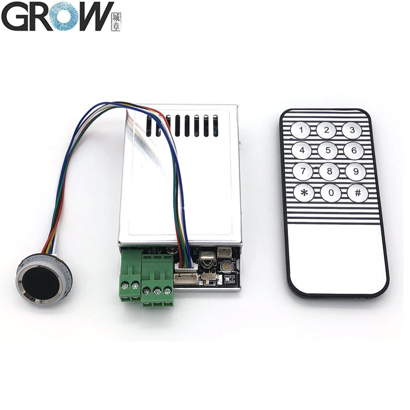 GROW K216 + R502-A круглый сканер отпечатков пальцев система контроля доступа по отпечатку пальца для двери автомобиля