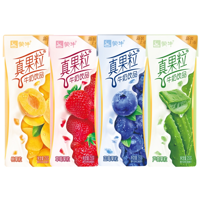 Mengniu очищенное молоко, вкусное фруктовое молоко, китайское известное молочное молоко