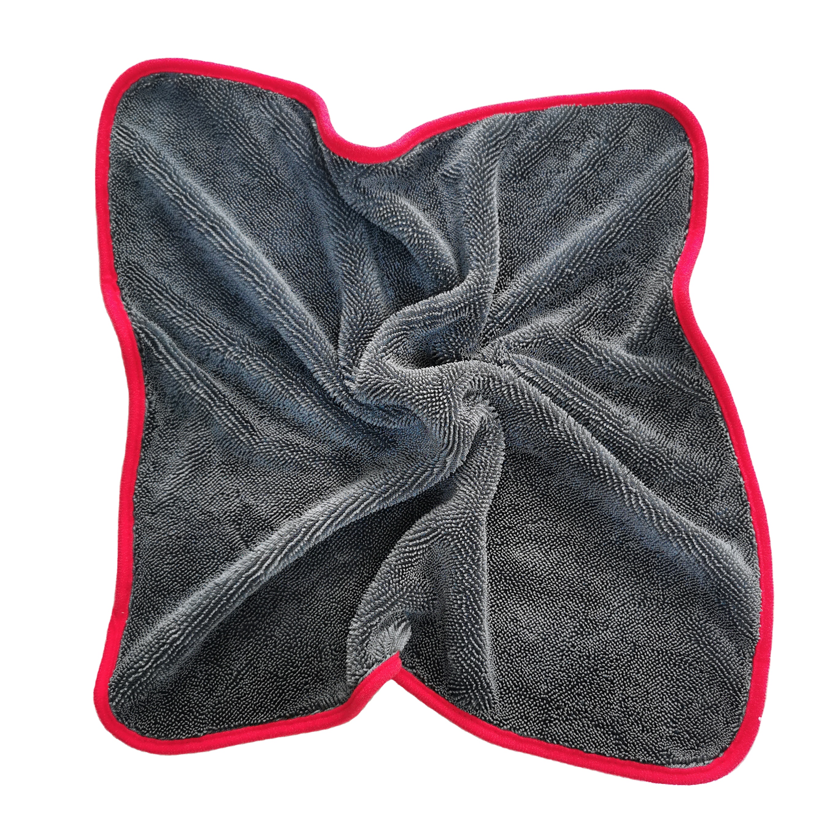 60*40cm single side twist microfiber absorbent car drying cleaning washing polishing drying towel cloth