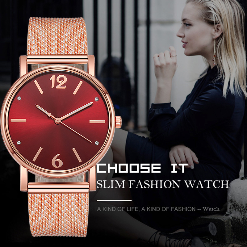 Quartz diamond-studded mesh strap ladies' watch for direct sale other watches watch mechanical men