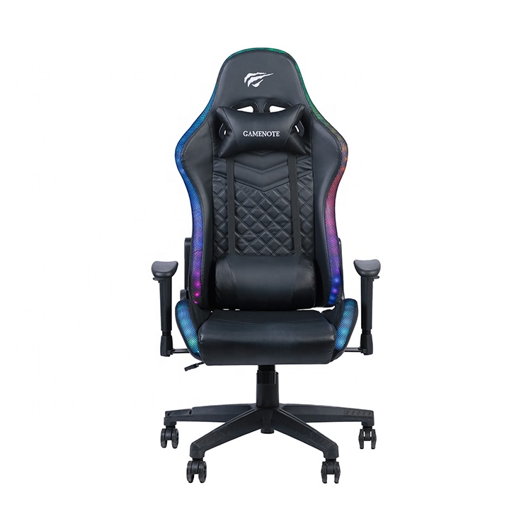 Недорогой игровой стул Gc927 Havit со спинкой для ПК, Офисный Компьютерный гоночный светодиодный игровой стул