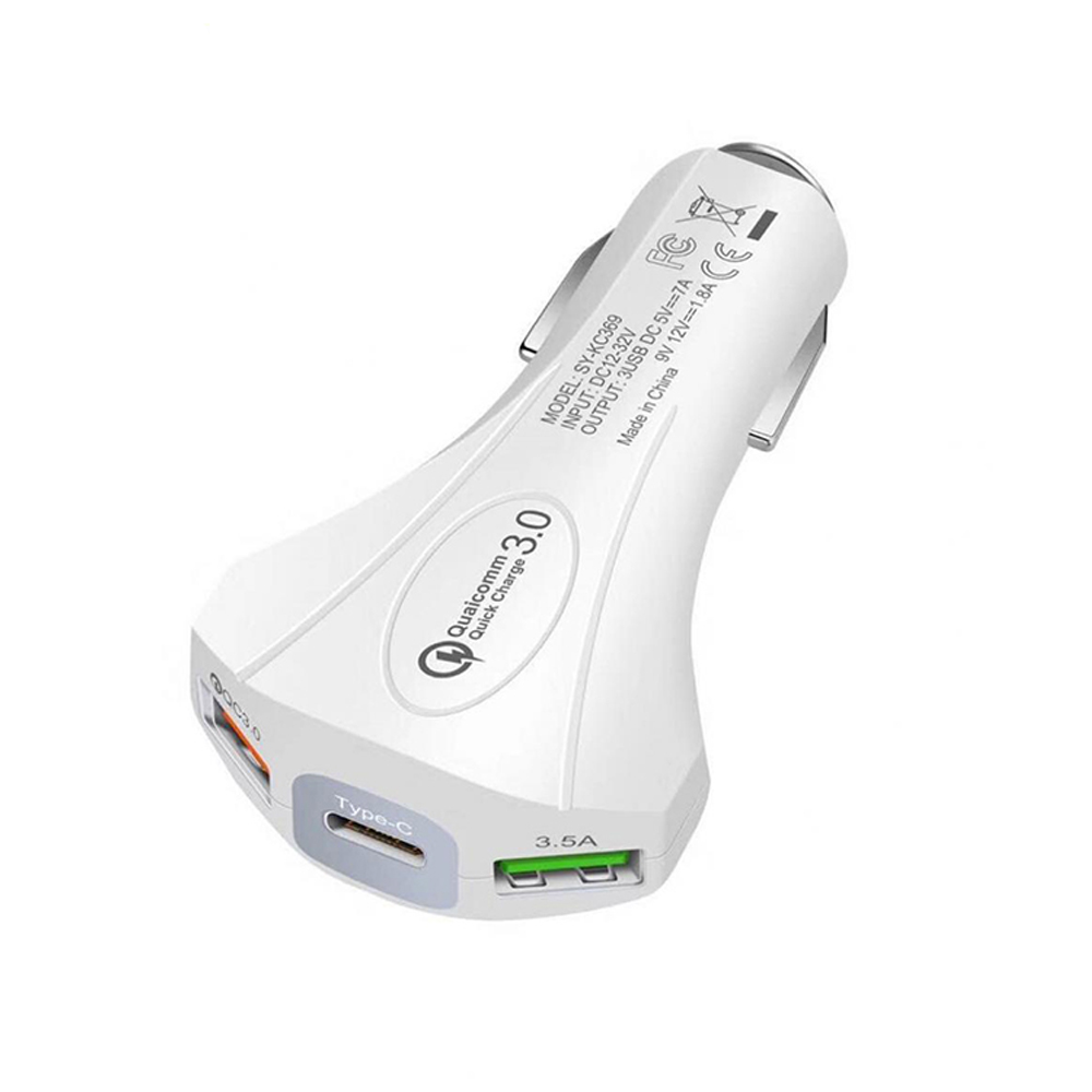 SIPU новый стиль быстрая зарядка Qc 3,0 Dual USB порт Pd автомобильное зарядное устройство с type c