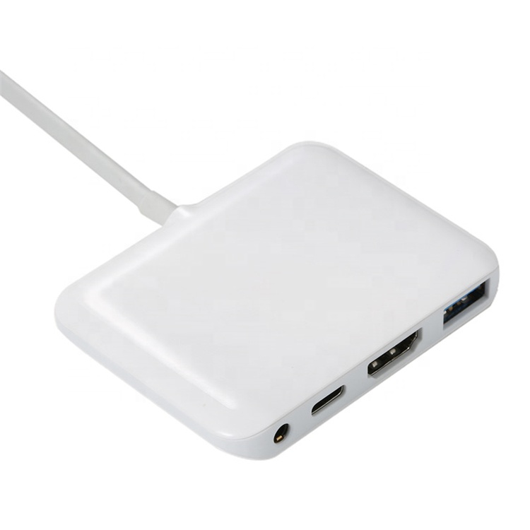 Производитель поставщик многорепортовые концентраторы 4 порта ABS дизайн USB 3,0 USB-C концентратор
