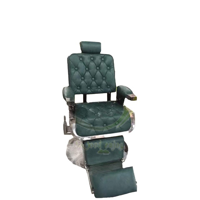 High Quality AE-01 All-Steel Modern Luxury Barber Chair with Leather and Wood Hairdressing Equipment for Salons