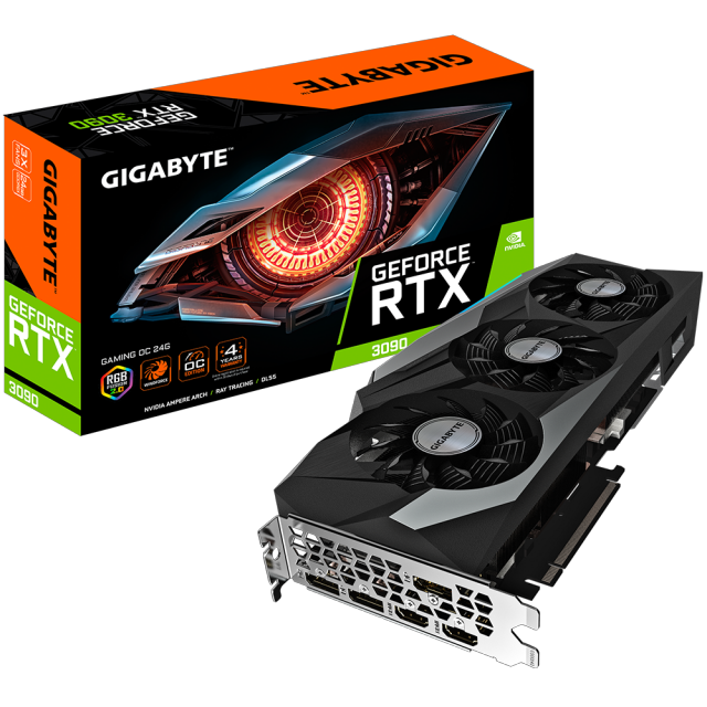 Игровая видеокарта для Gigabyte GeForce RTX 3090 OC 24G Magic eagle 3090 gpu, игровая графическая карта для ПК с поддержкой rtx3090 24 ГБ GDDR6X, охлаждающий вентилятор