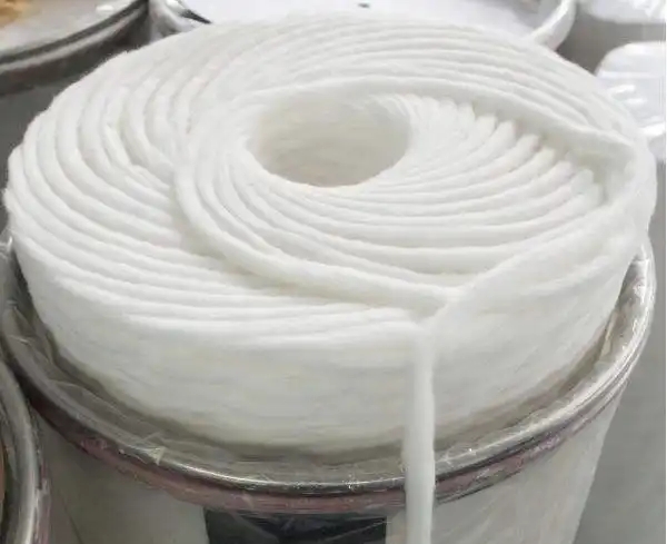 Wholesale bleached Naturally Soft Highly Absorbent Cotton Fibers Cotton String 100% Absorbent Cotton Coil Wool Sliver for Hair Beauty