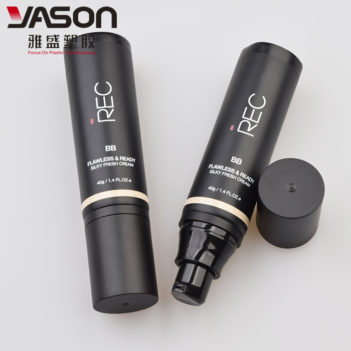 60ml cosmetic plastic hand cream plastic tubes packaging with pump