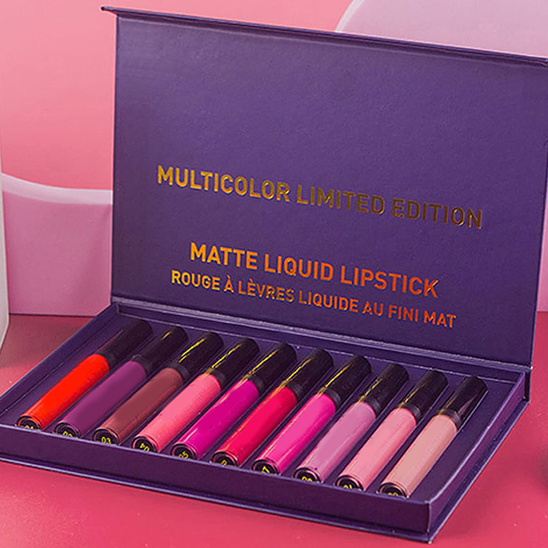 Lady's beauty makeup lip balm waterproof lip gloss matte customized lips stick tint liquid vegan lipstick