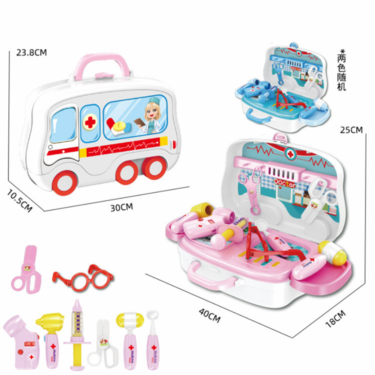 New Design Pretend Play Doctor Set Injection Medical Kit Role Play Classic Toys Doctor Toys With Lots Accessories