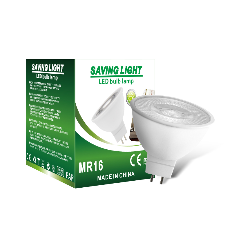 Spot light 5W 6W 7W led bulb track light bulb lens COB 3000K warm white GU10 MR16 GU5.3 light bulb