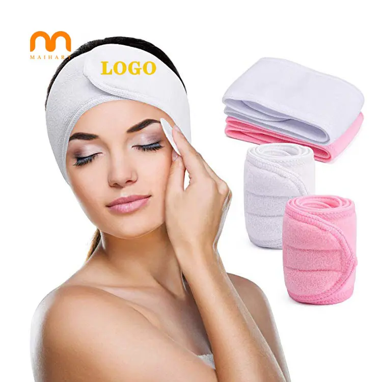 girls cosmetic skincare headband spa beauty custom logo facial hairband