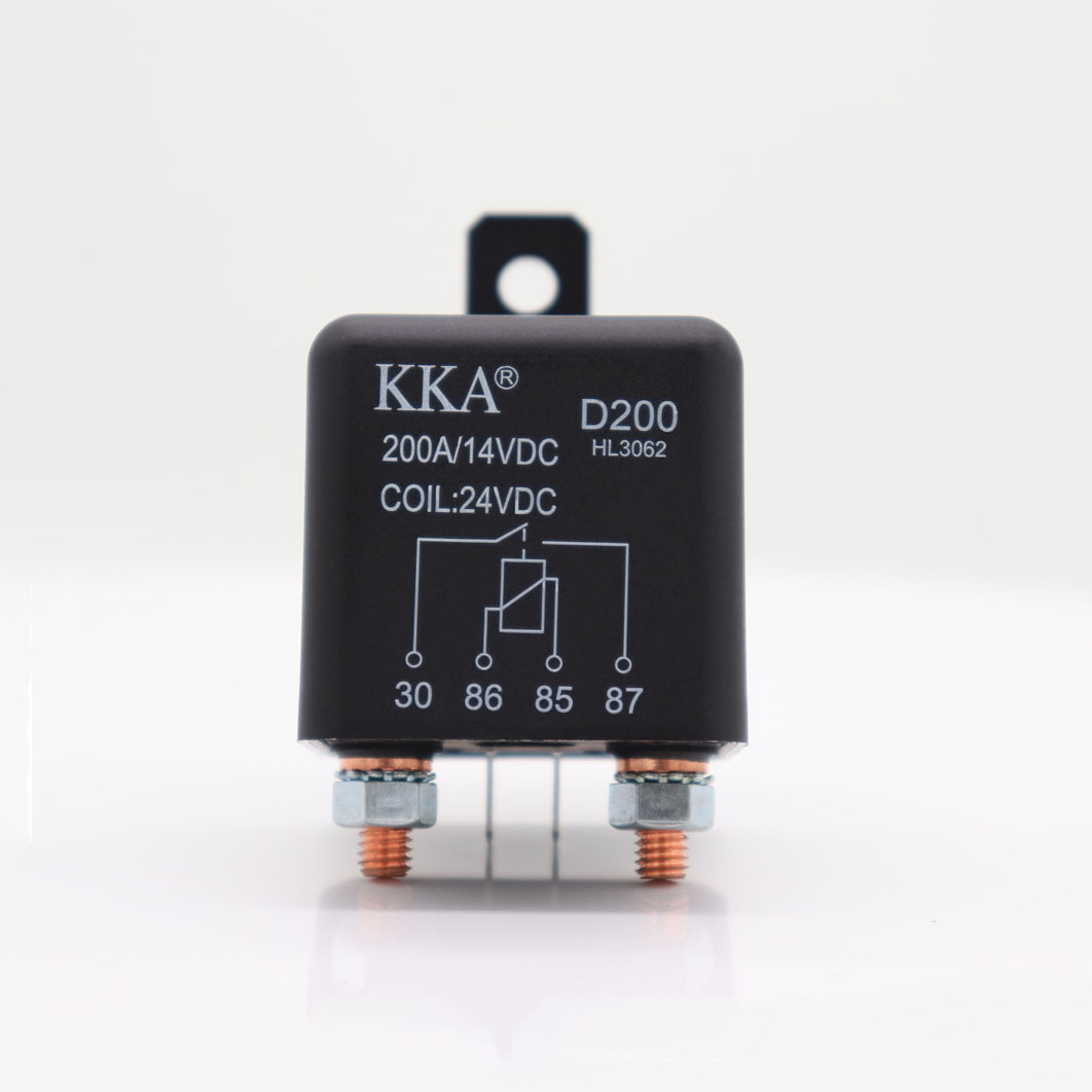 KKA-D200 200A Automotive Relay 24V 2.4W, Car Starter Heavy Duty for Car Truck Motor