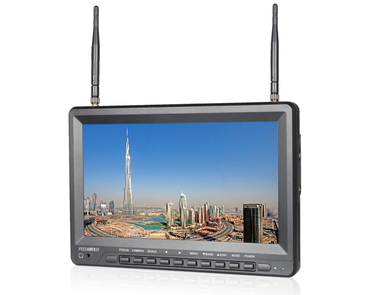 FEELWORLD 10,1 дюймовый встроенный двойной 32CH приемник питание батареи dji phantom 2 vision + с HDMI AV VGA вход