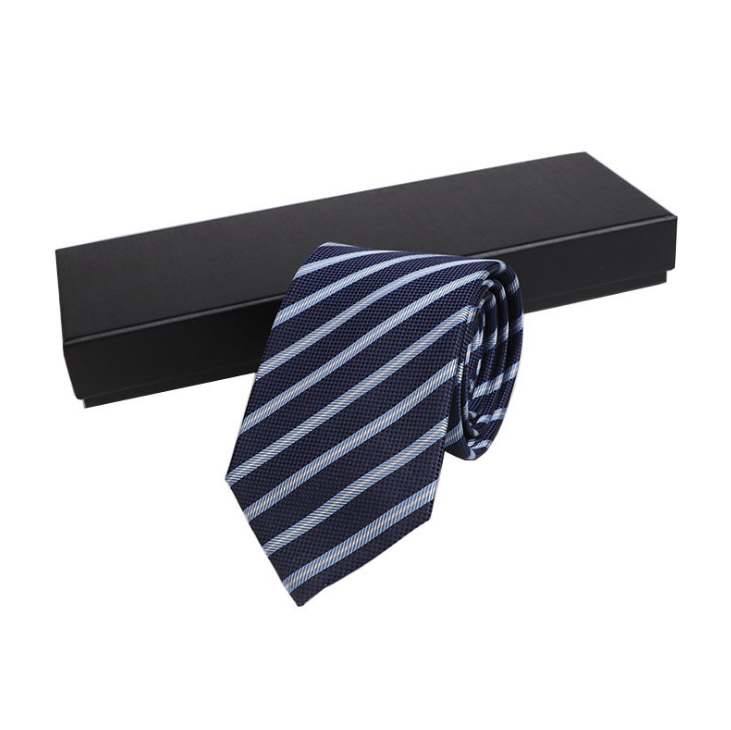 AGRADECIDO Oem Logo Men's 100% Silk Ties Stripe Neck Tie Woven Jacquard Necktie