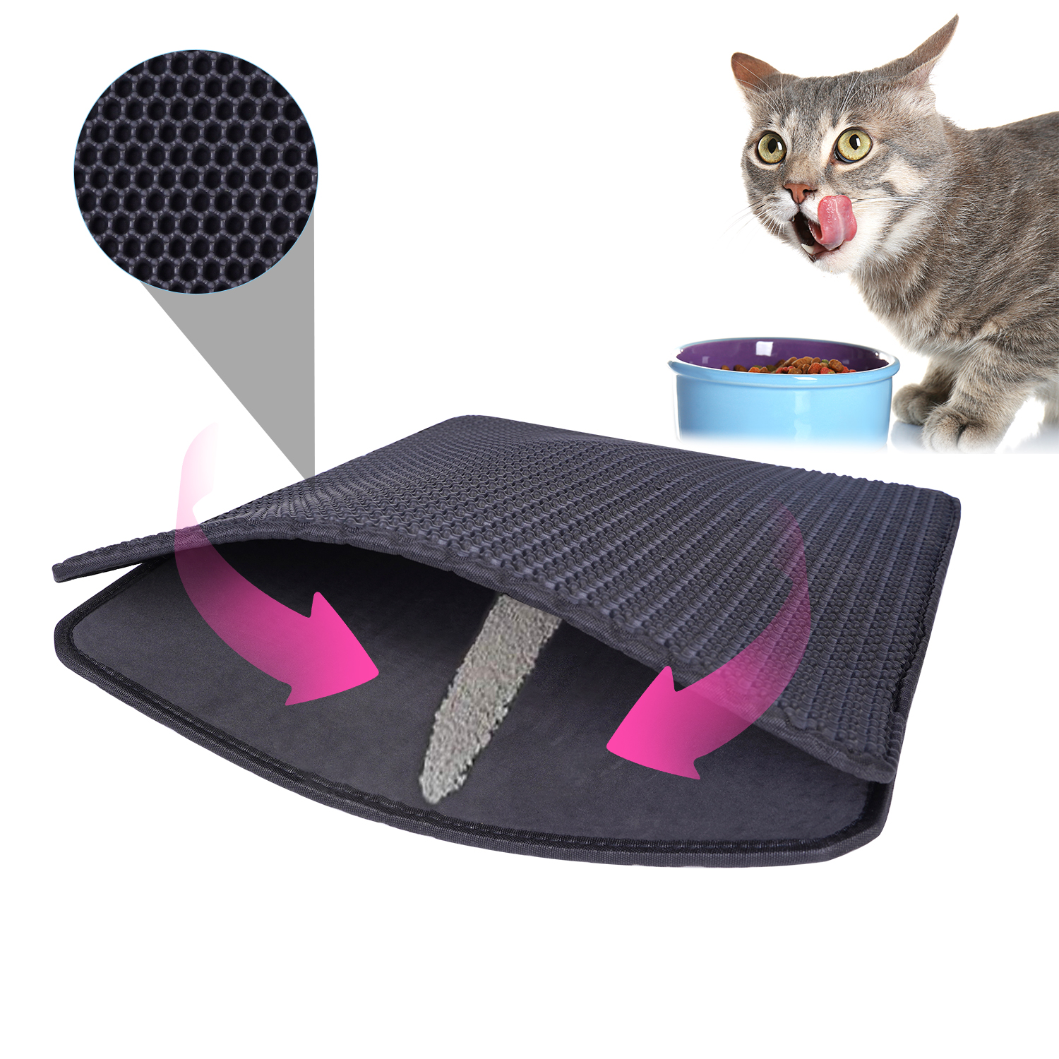 2021 wholesale manufacturer washable EVA material eva cat litter mat pet cats