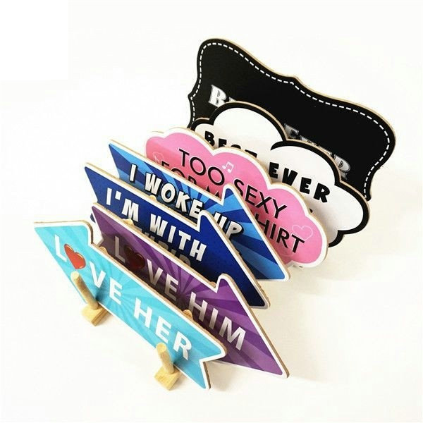 Bulk Customized Various Shapes Waterproof Two-sided Foam Board Wedding Holidays Signs