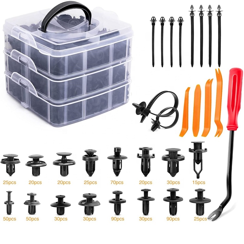 2021New Set 16 Kinds 625pcs Car Bumper Door Retainer Plastic Clip car Clip Kit Body Clip Set
