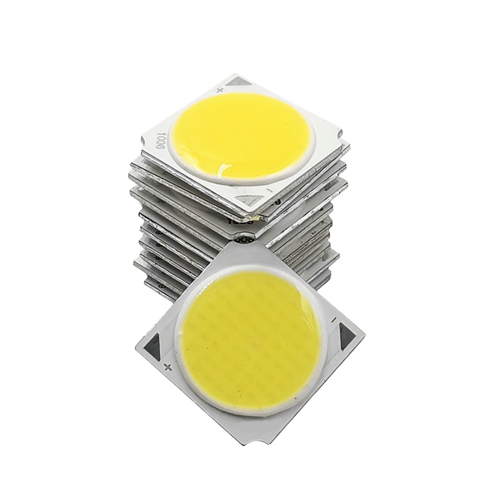 Светодиодный прожектор чипы 19x19 мм квадратный COB LED 10 Вт 20 Вт 30 Вт 50 Вт 30 в чип для точечных огней светильники 17 мм освещение поверхности