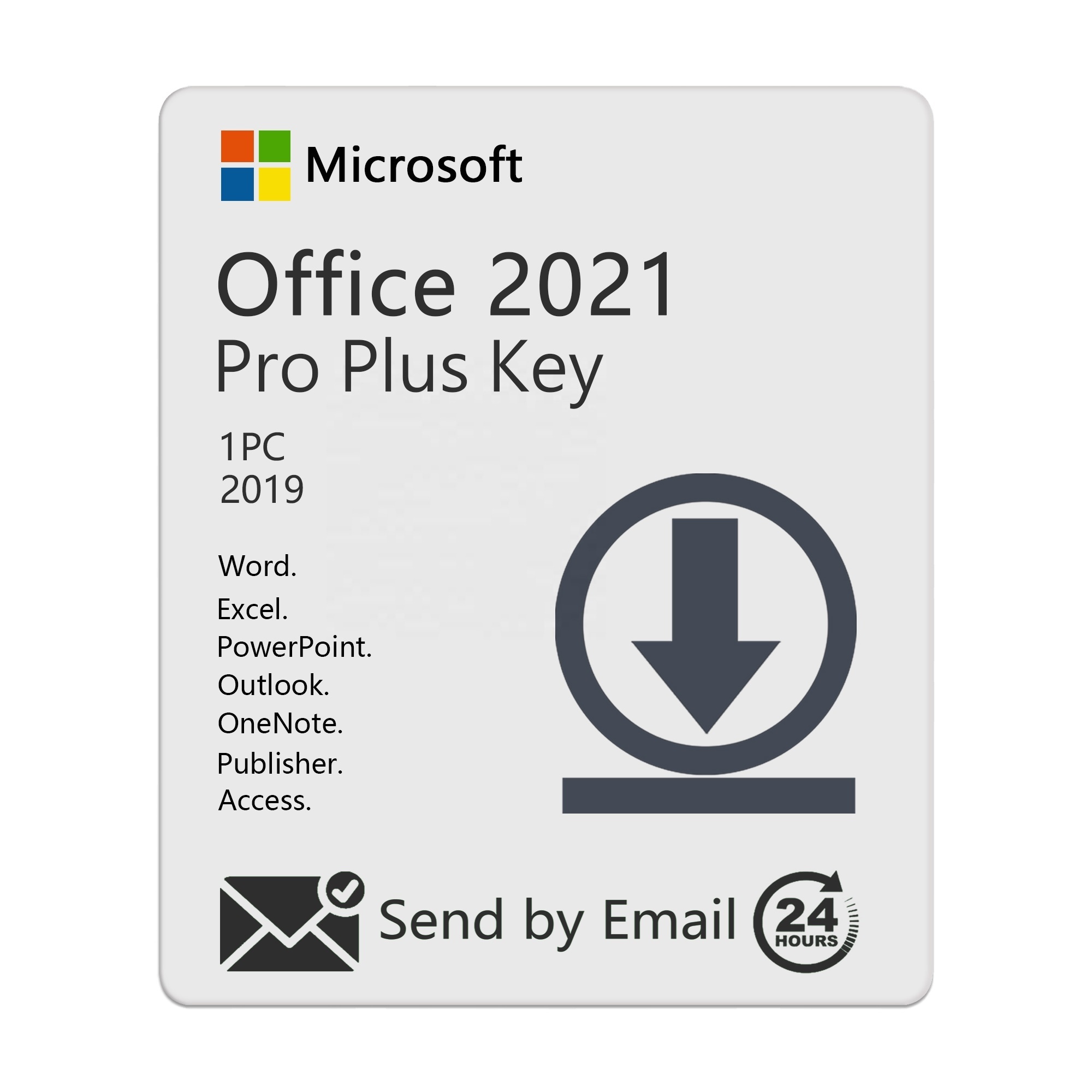 Лицензионный ключ Office 2021 Pro Plus, глобальная онлайн Активация, офис 2019, профессиональный, для дома и бизнеса, студенческий ключ, отправка по электронной почте