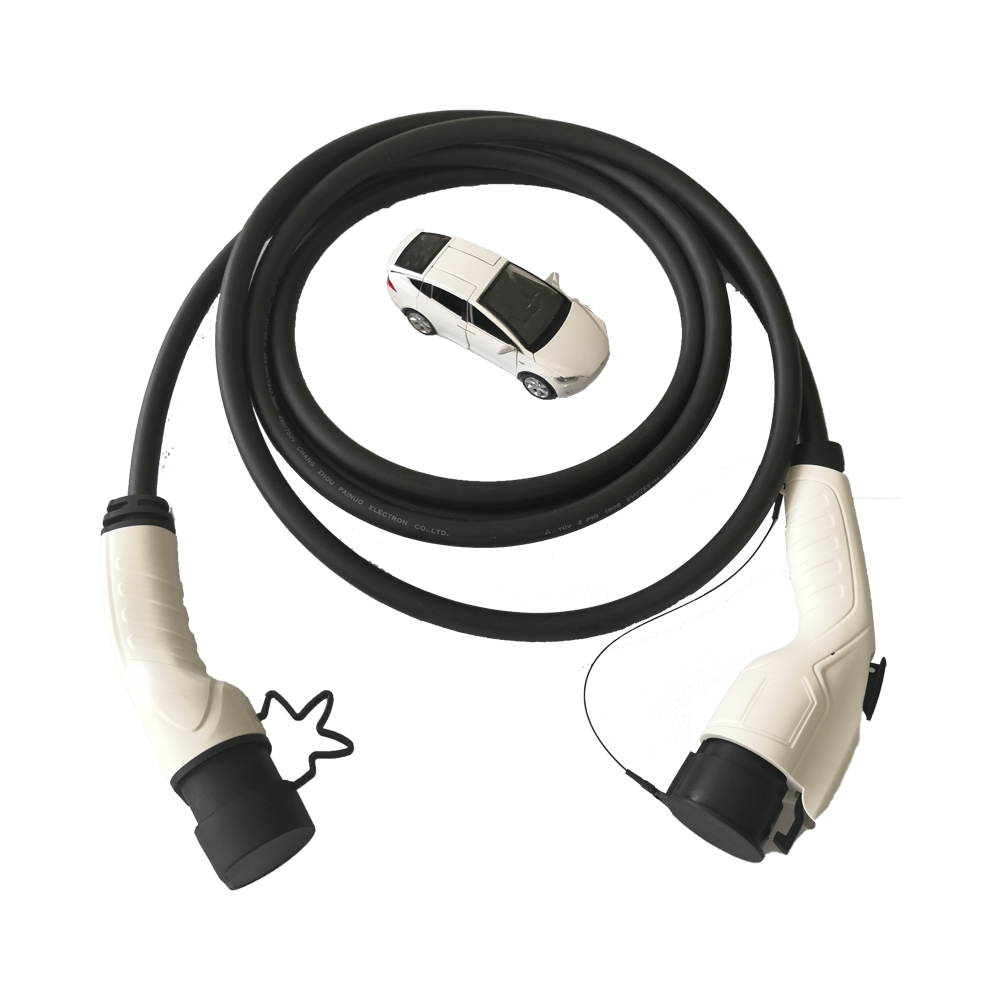 Горячая Распродажа SAE J1772 тип 1 к IEC62196 Тип 2 16 А 5 М AC EV зарядный кабель ev зарядный пистолет разъем