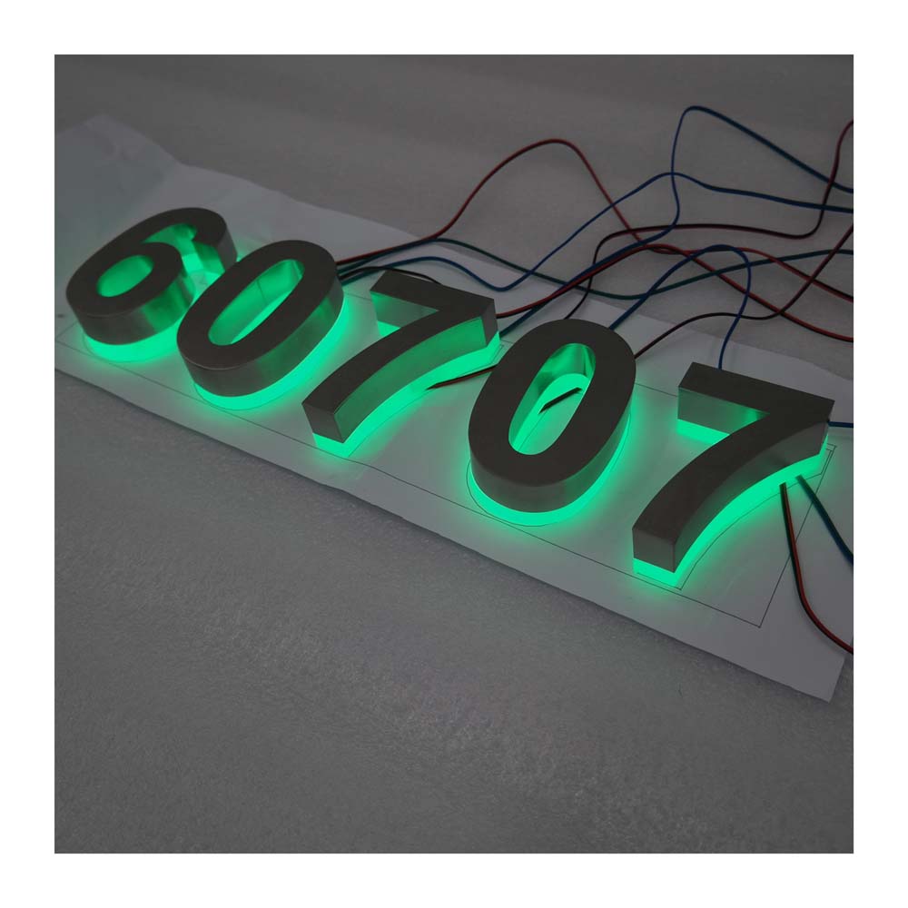 Waterproof Metal Steel Led Big Giant Letter Light led backlit sign letters for commercial building