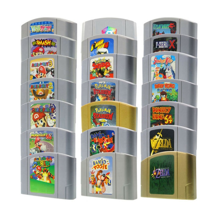 Dropshipping In Stock USA Version English Language Retro Video Games Cards For N64 Games Mario Party 2 For Pokemon