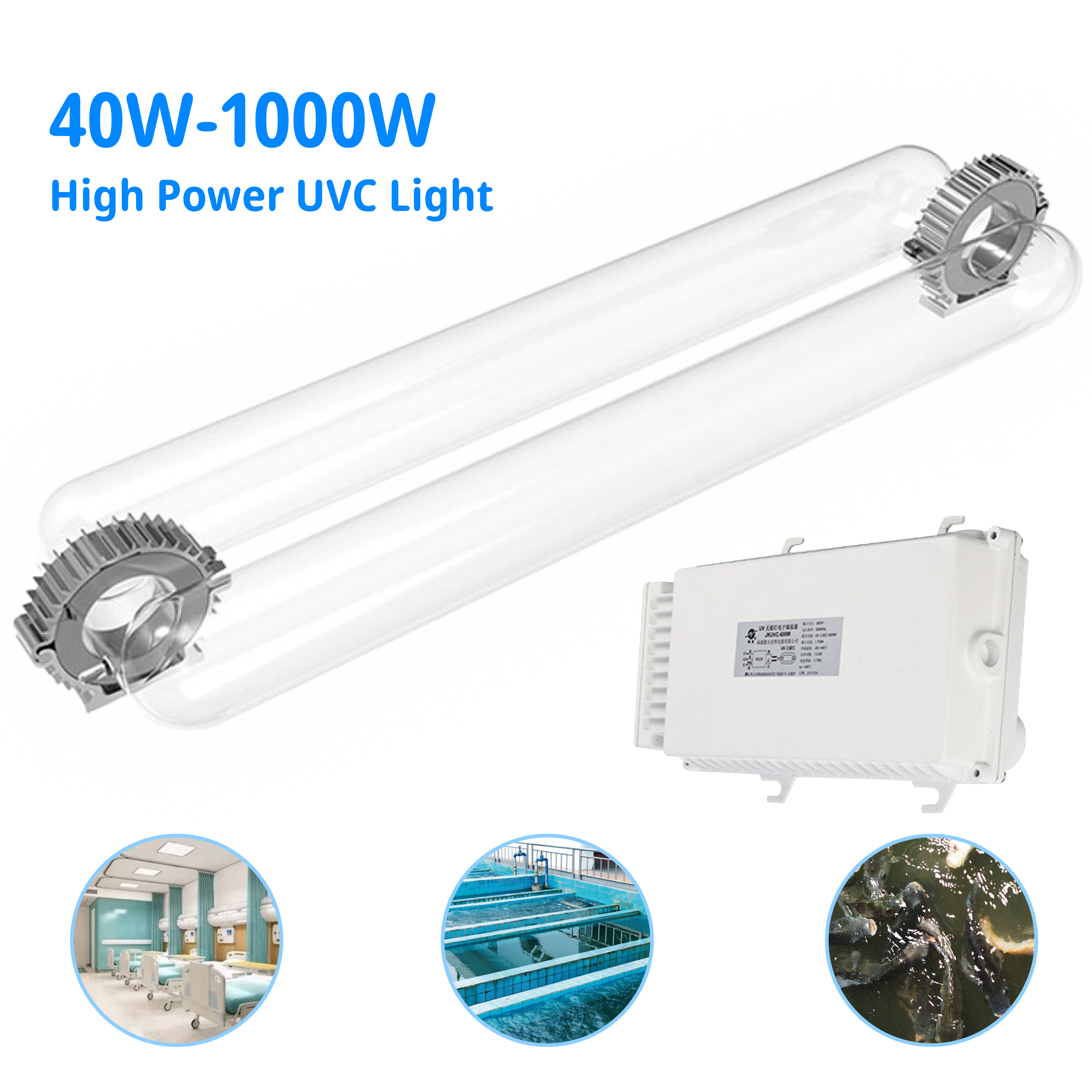 JK Профессиональный Высокая мощность УФ стерилизатор лампы 254nm 300w 400w 500w УФ-лампы дезинфекции