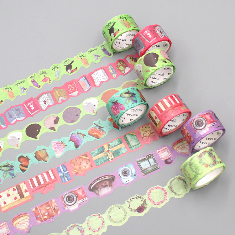 Простая лента Washi, резак для клейкой ленты, набор лент Washi